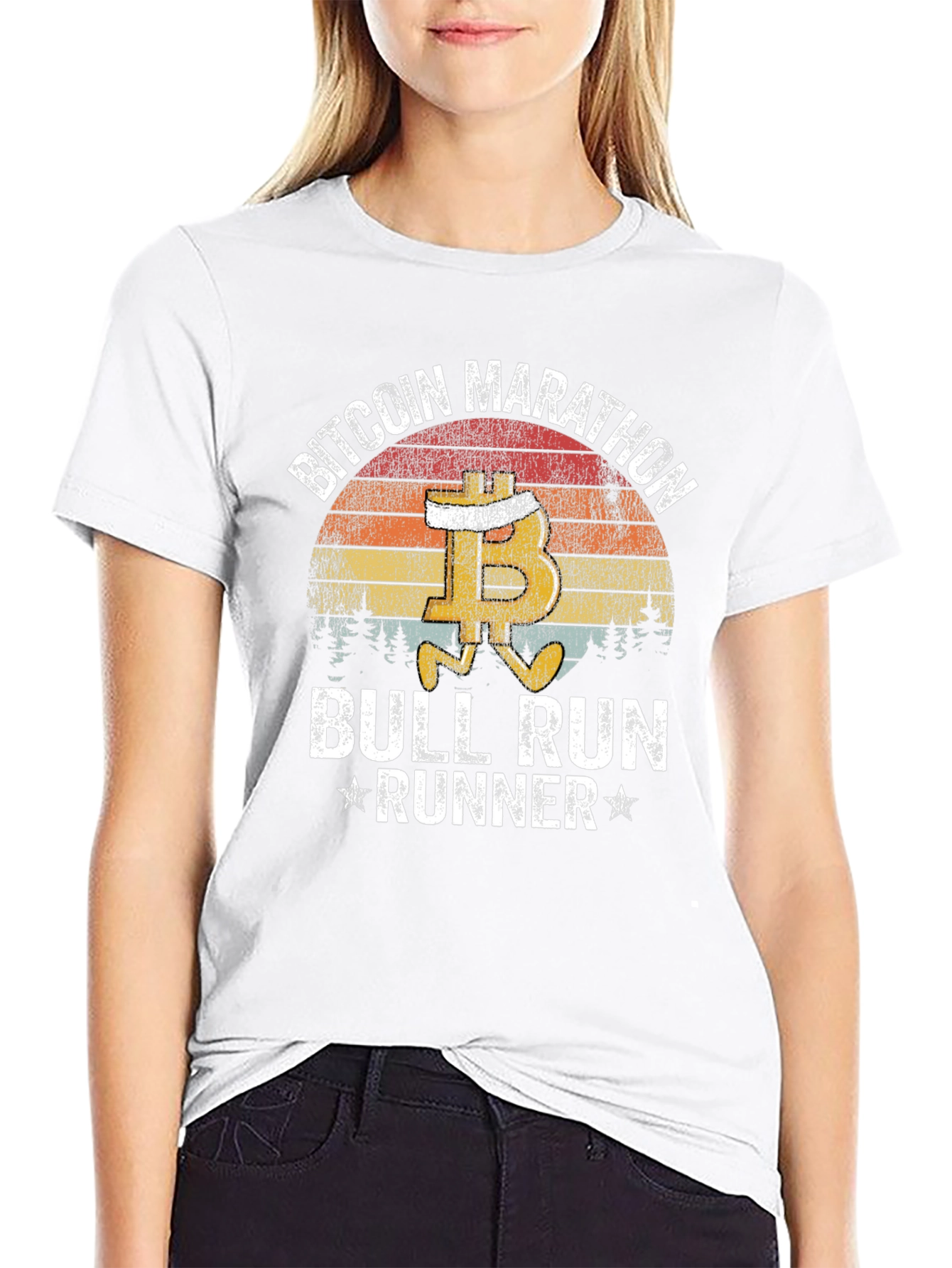 Bitcoin Marathon Bull Run Runner T-Shirt
