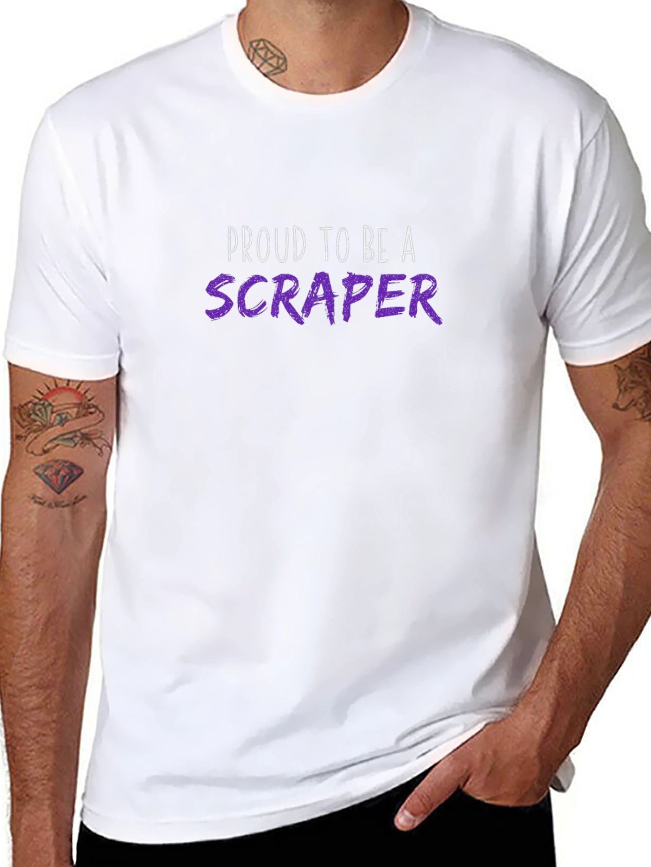 Proud Scraper Graphic T-Shirt - Black