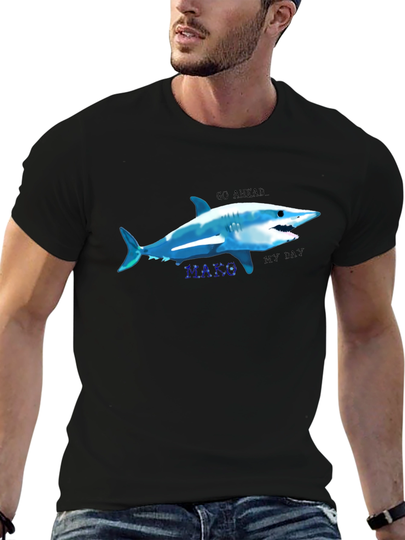 Go Ahead Make My Day Shark T-Shirt