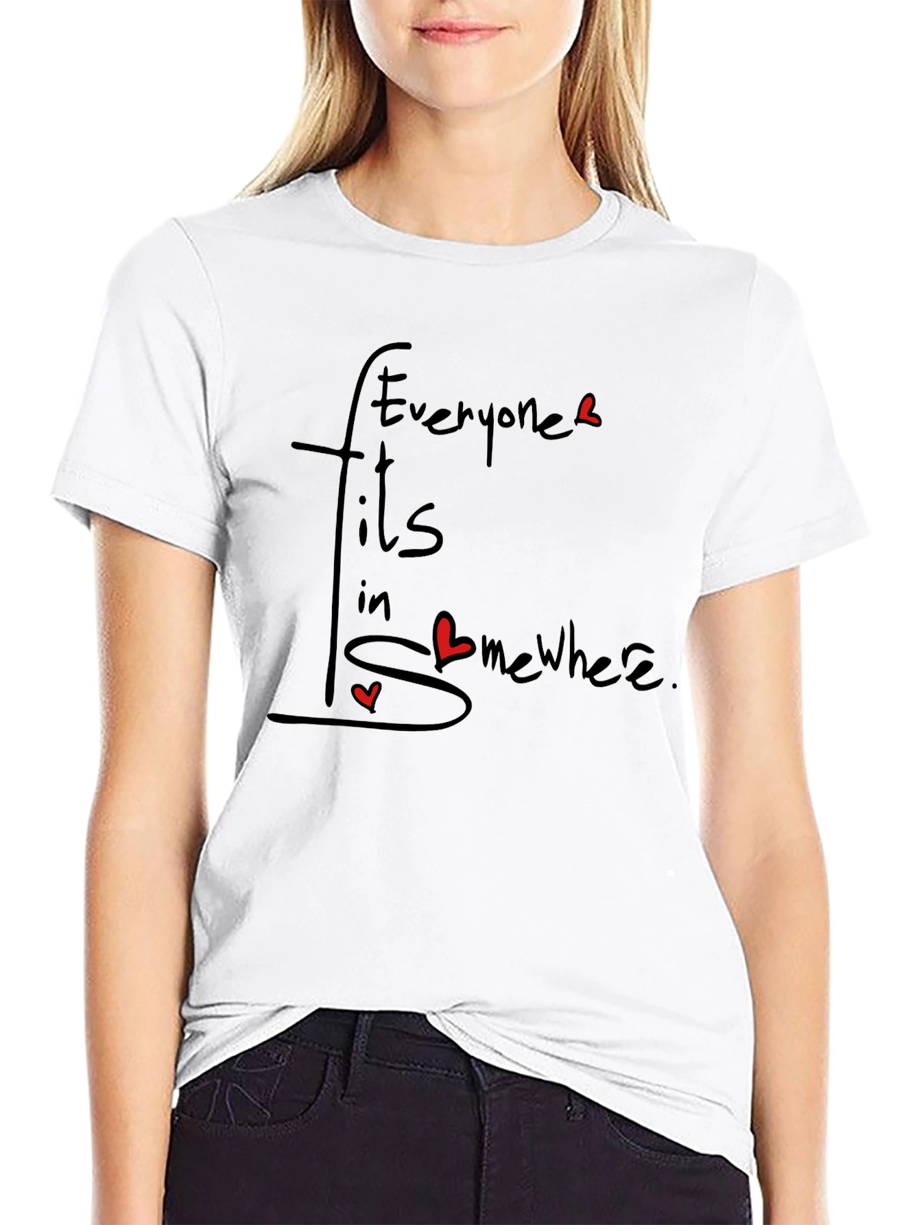 Everyone Fits In Somewhere Graphic Tee