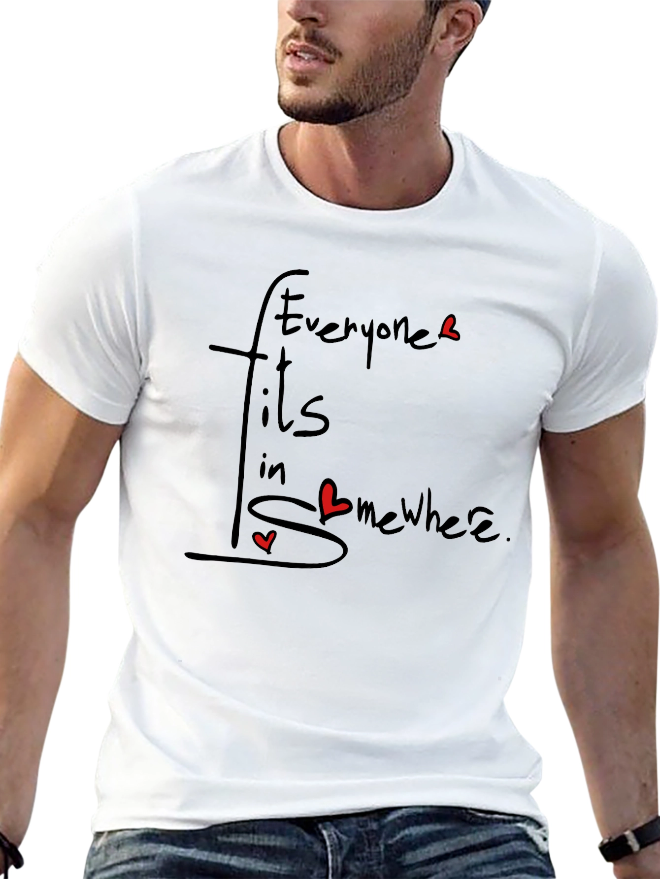 Everyone Fits In Somewhere Graphic Tee