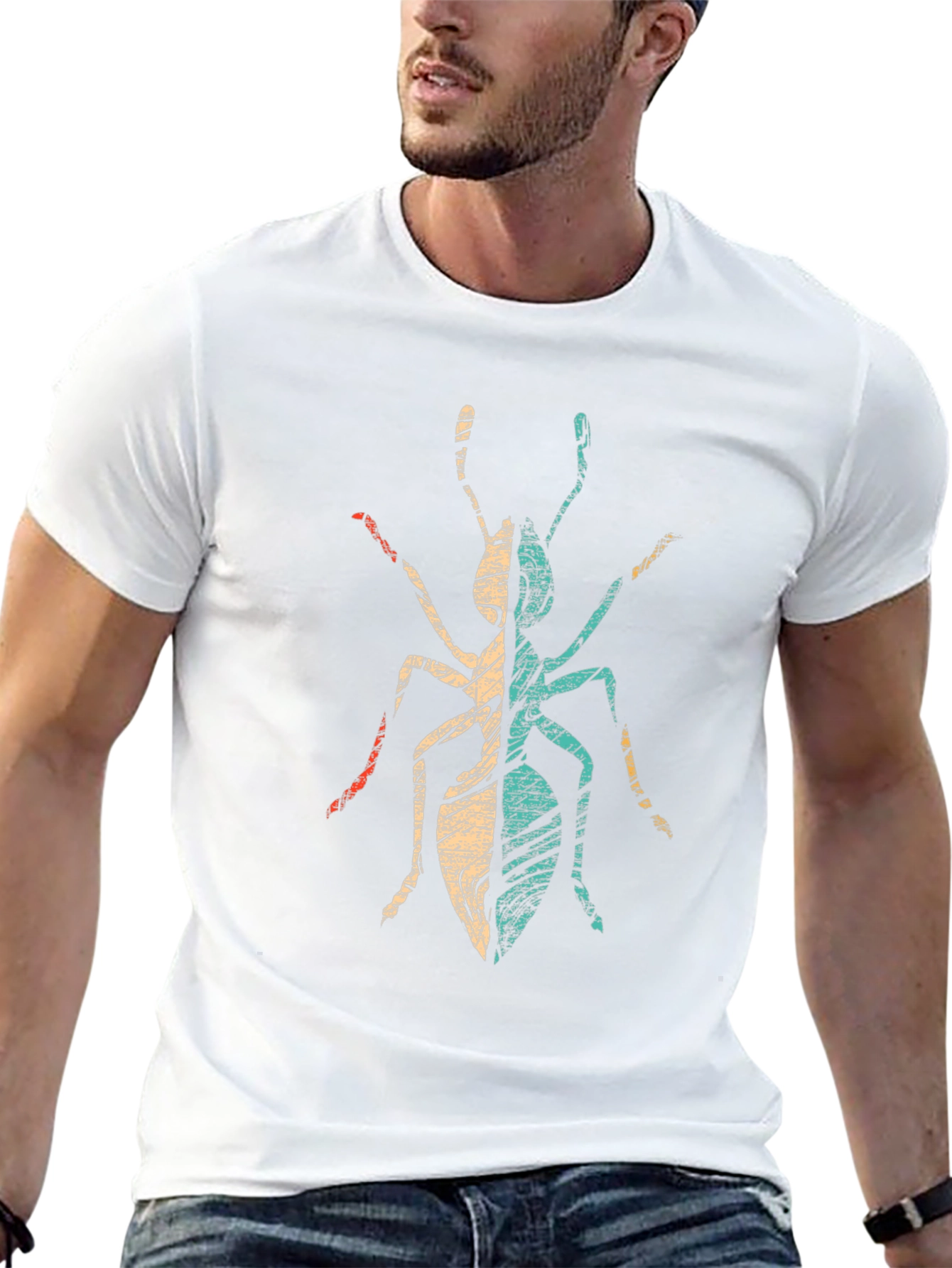 Retro Ant Graphic Tee - Black