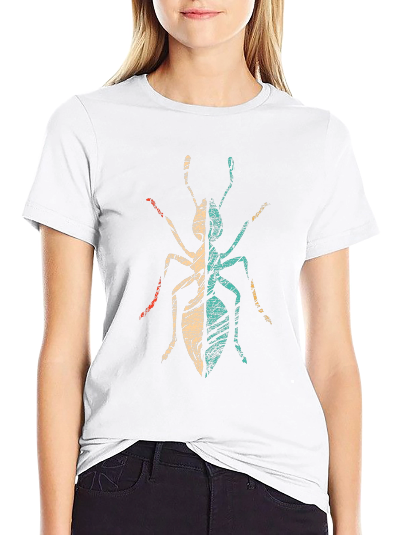 Retro Ant Graphic Tee - Black