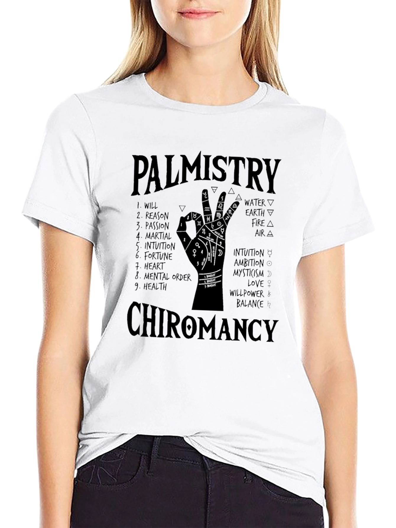 Palmistry Chiromancy Graphic T-Shirt