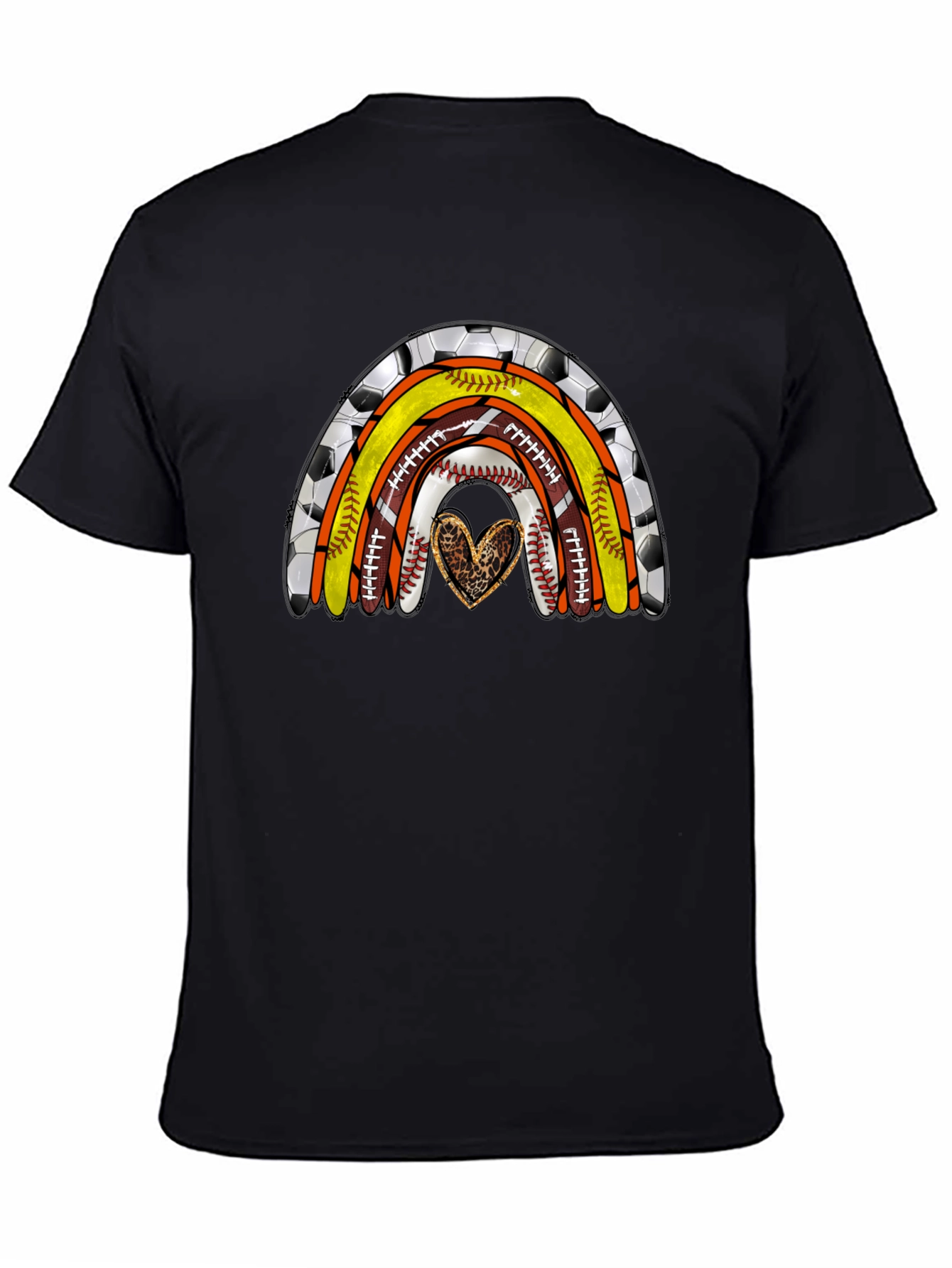 Sports Rainbow Heart T-Shirt