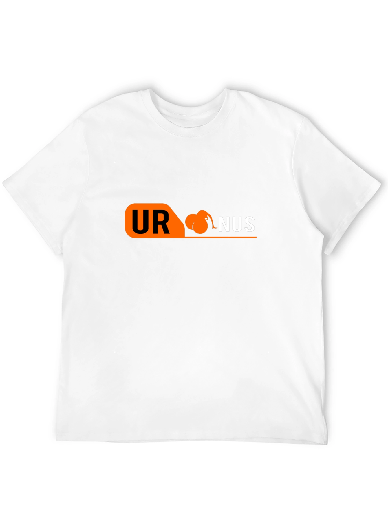 Humorous Uranus Graphic Tee - Black