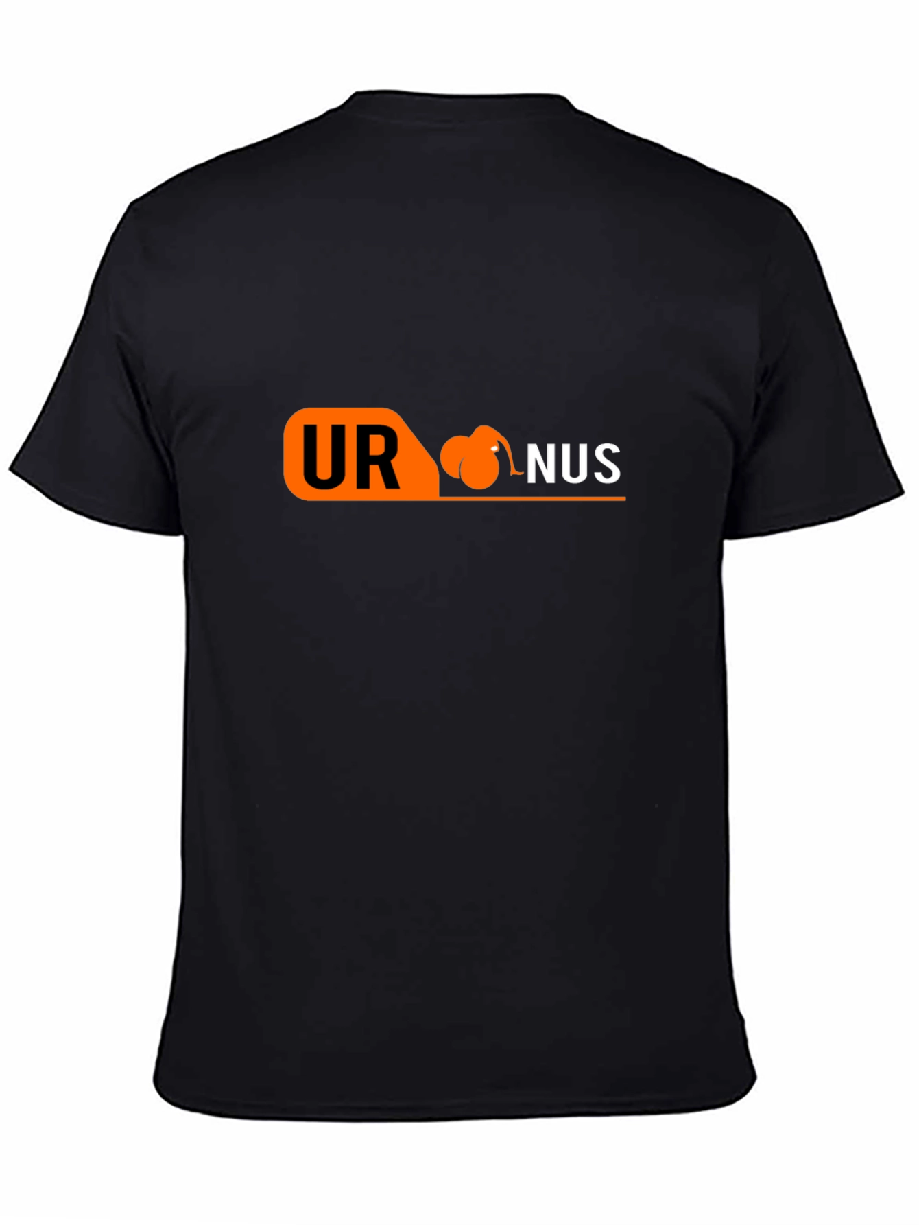Humorous Uranus Graphic Tee - Black