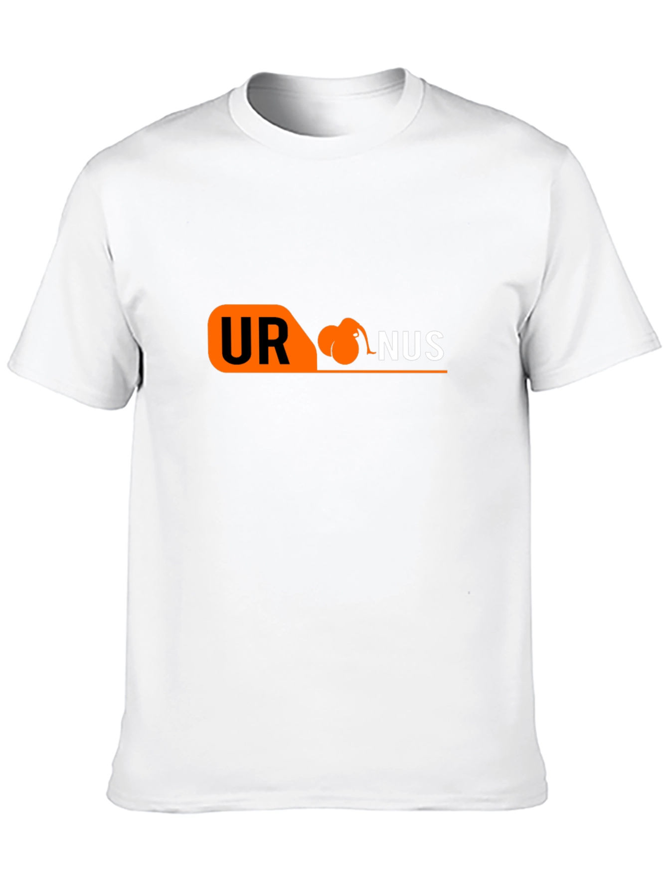 Humorous Uranus Graphic Tee - Black