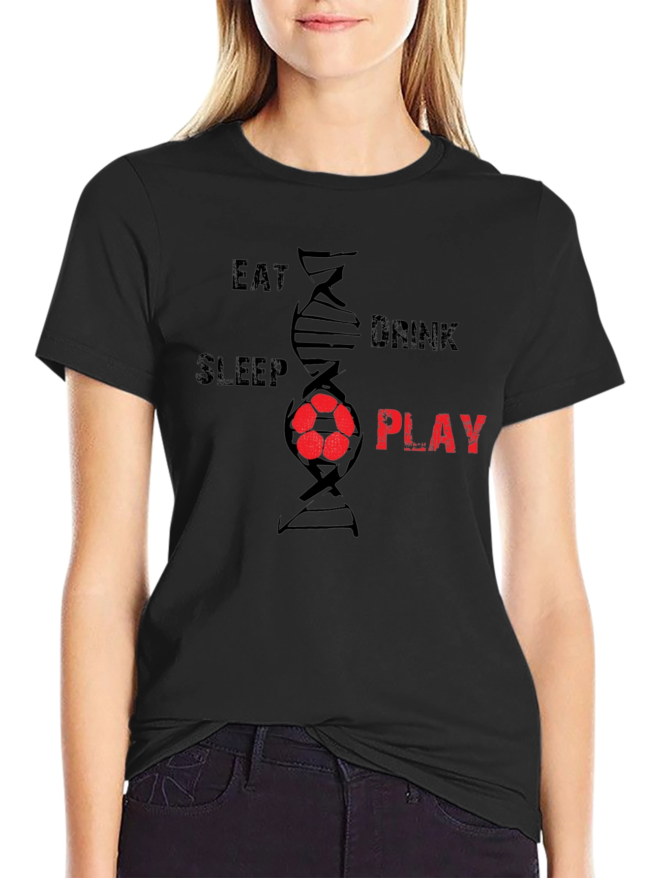 Eat Sleep Soccer DNA T-Shirt