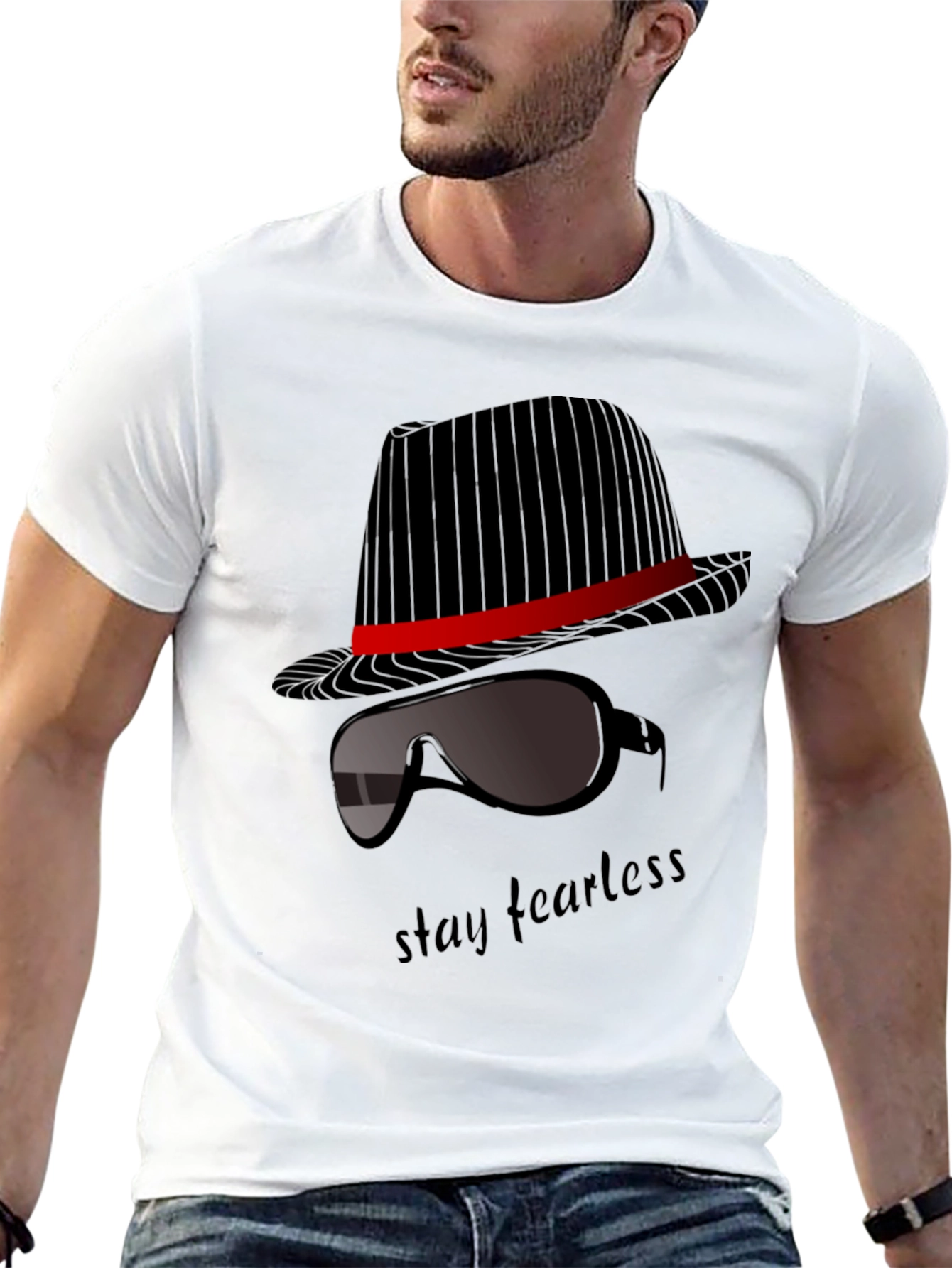 Stay Fearless Graphic T-Shirt - Sleek Design