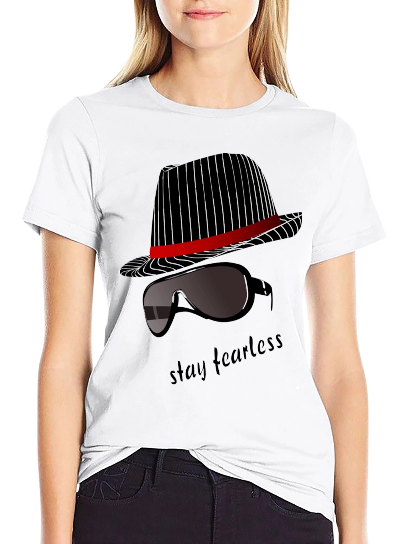 Stay Fearless Graphic T-Shirt - Sleek Design