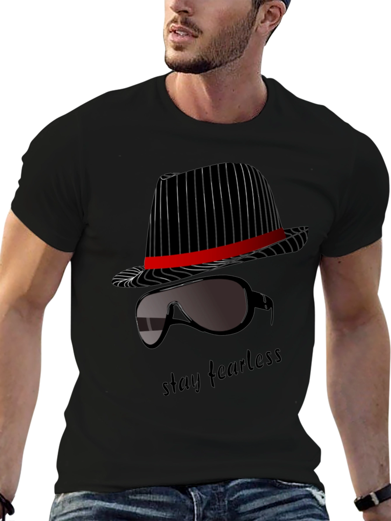 Stay Fearless Graphic T-Shirt - Sleek Design