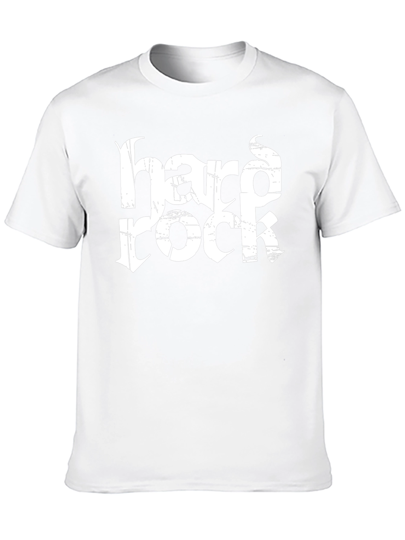 Hard Rock Distressed Graphic Black T-Shirt