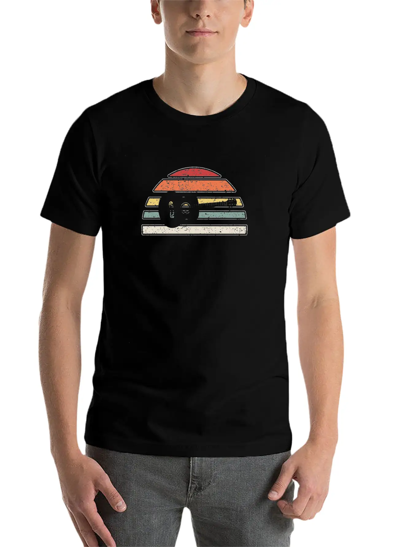 Guitar Unisex Casual T-Shirt – Clean Design For Daily Comfort