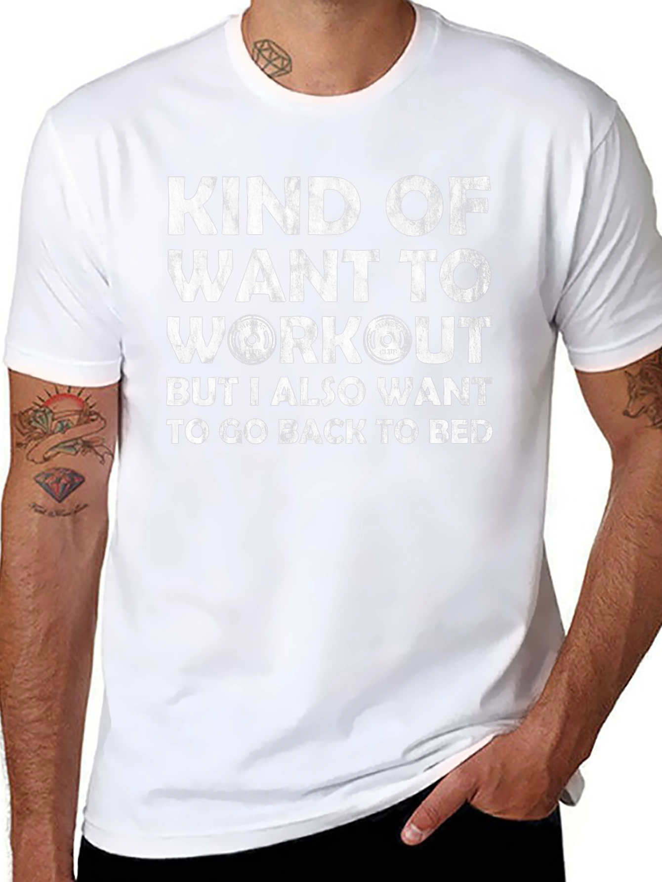 Workout Graphic Tee - Funny Gym Shirt