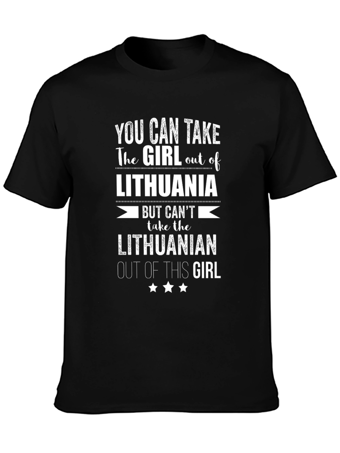 Lithuanian Girl T-Shirt - Unique Novelty Graphic Tee