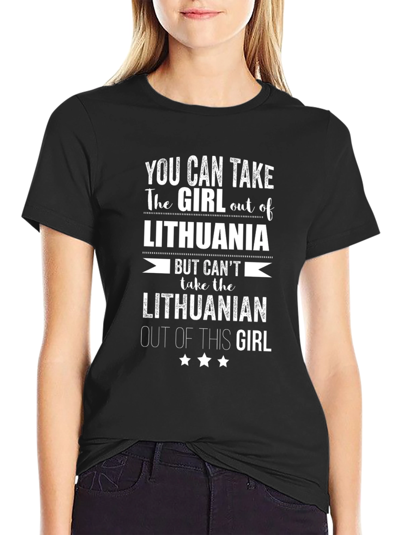 Lithuanian Girl T-Shirt - Unique Novelty Graphic Tee