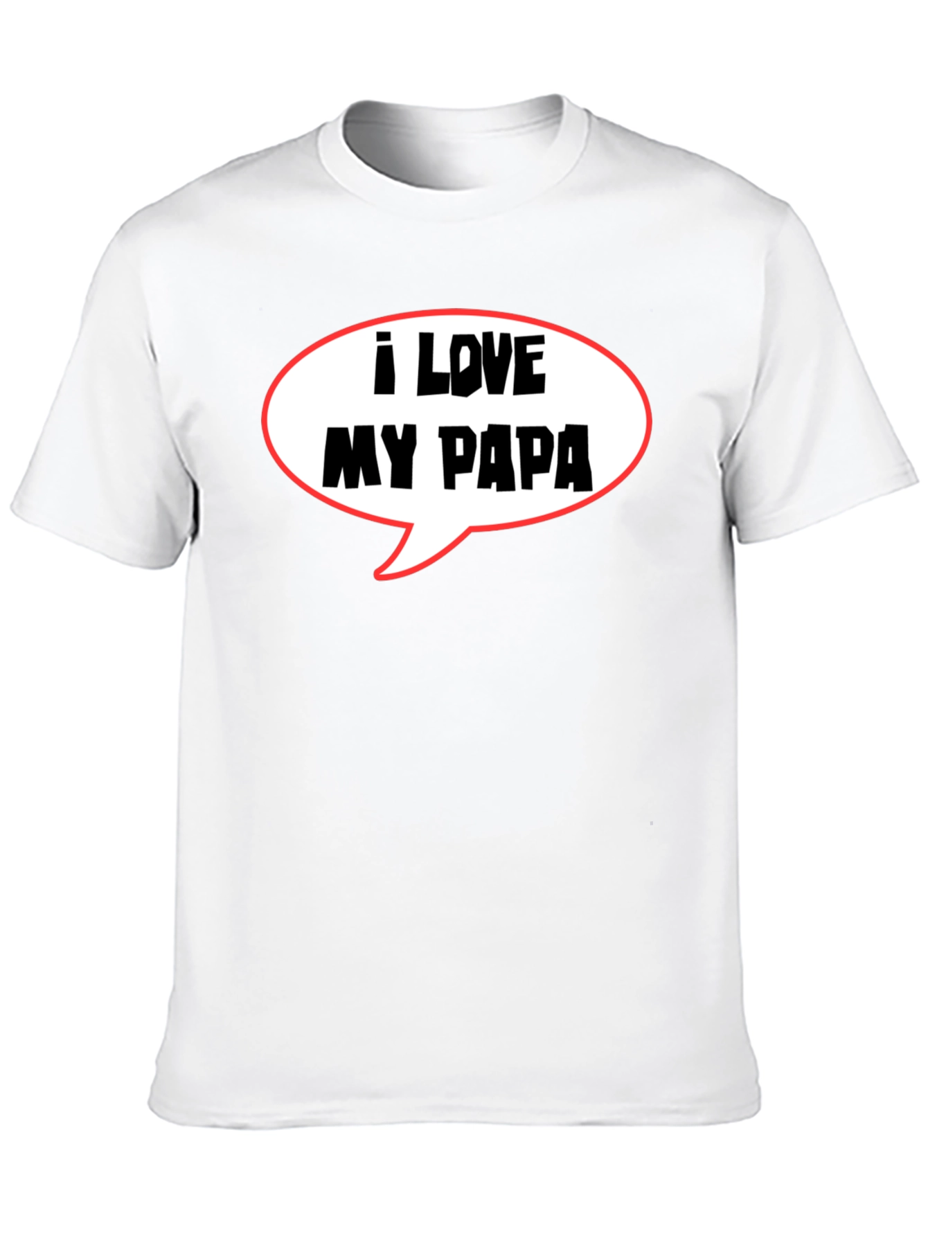 I Love My Papa T-Shirt Fathers Day Gift
