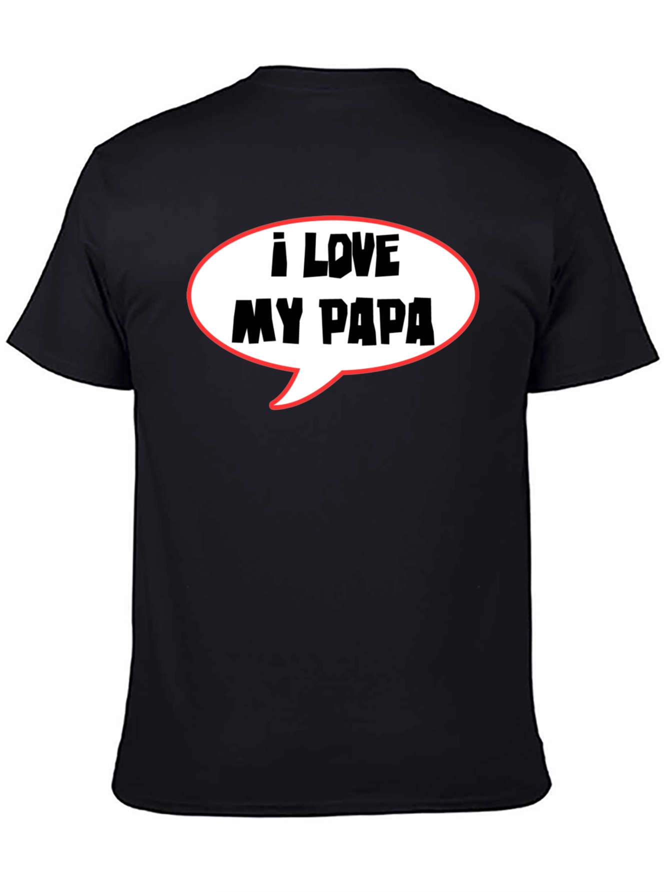 I Love My Papa T-Shirt Fathers Day Gift