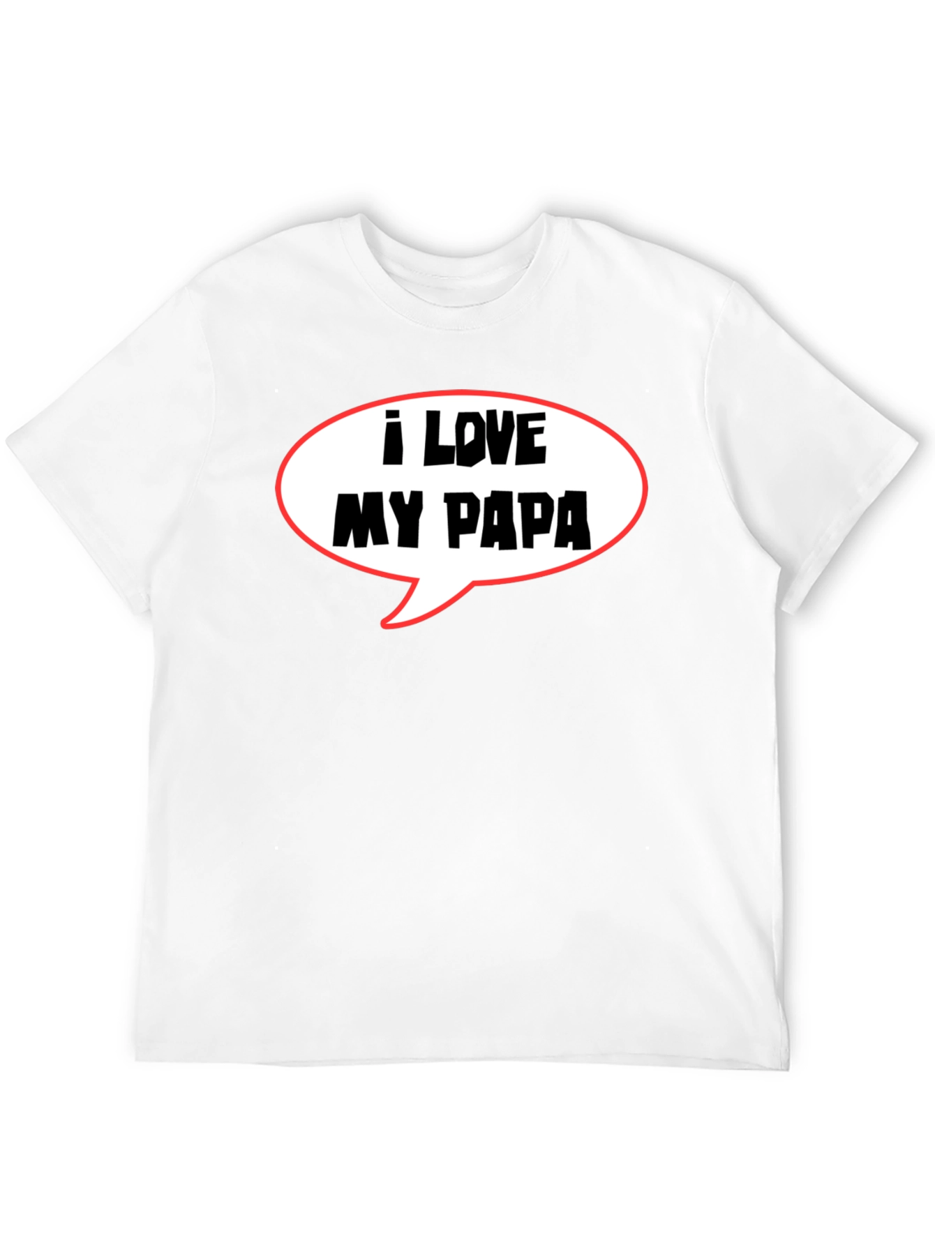 I Love My Papa T-Shirt Fathers Day Gift