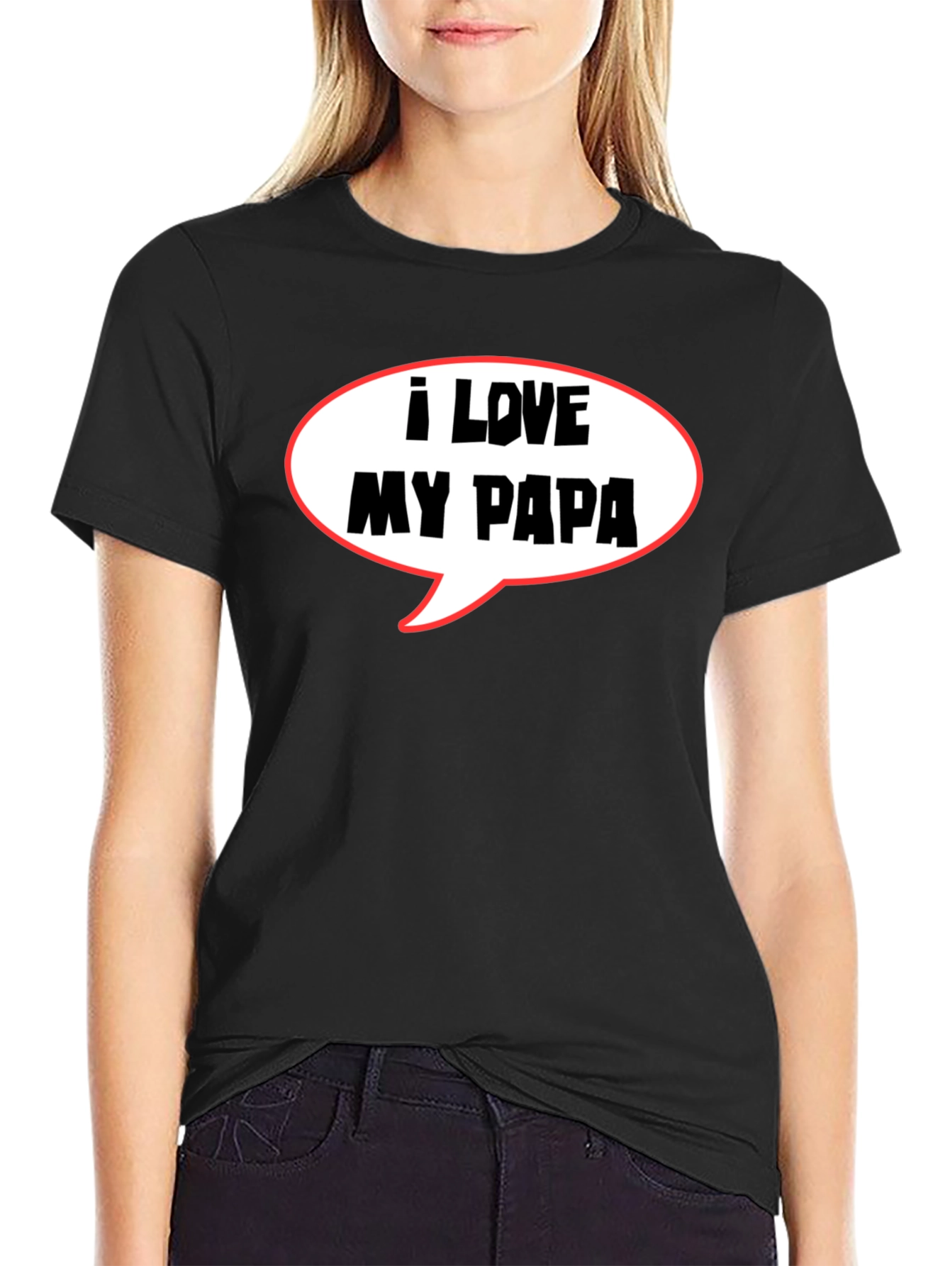 I Love My Papa T-Shirt Fathers Day Gift
