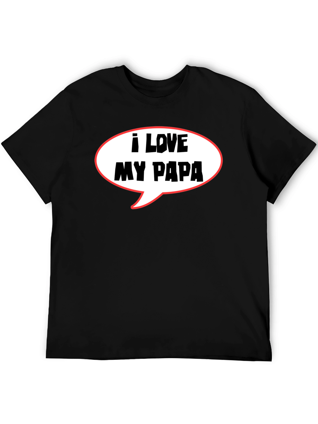I Love My Papa T-Shirt Fathers Day Gift