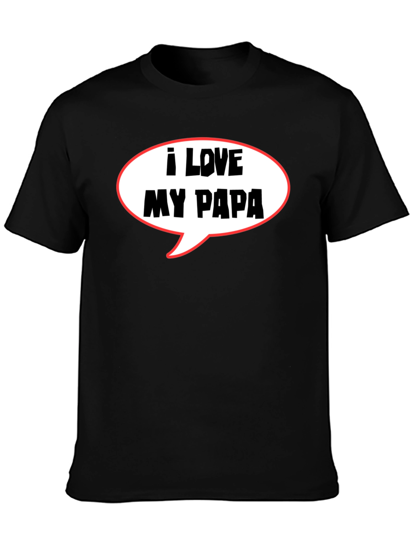 I Love My Papa T-Shirt Fathers Day Gift