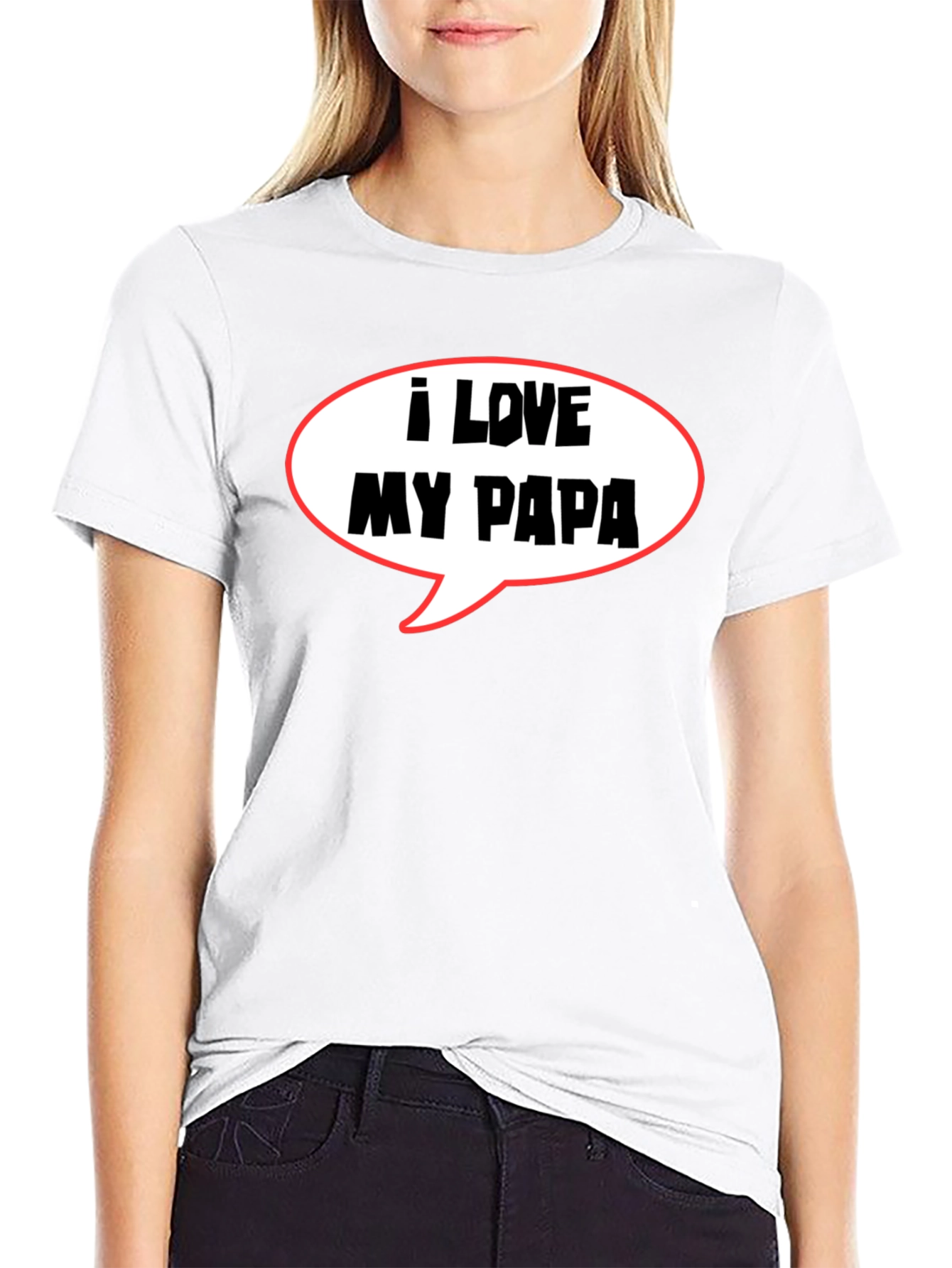 I Love My Papa T-Shirt Fathers Day Gift