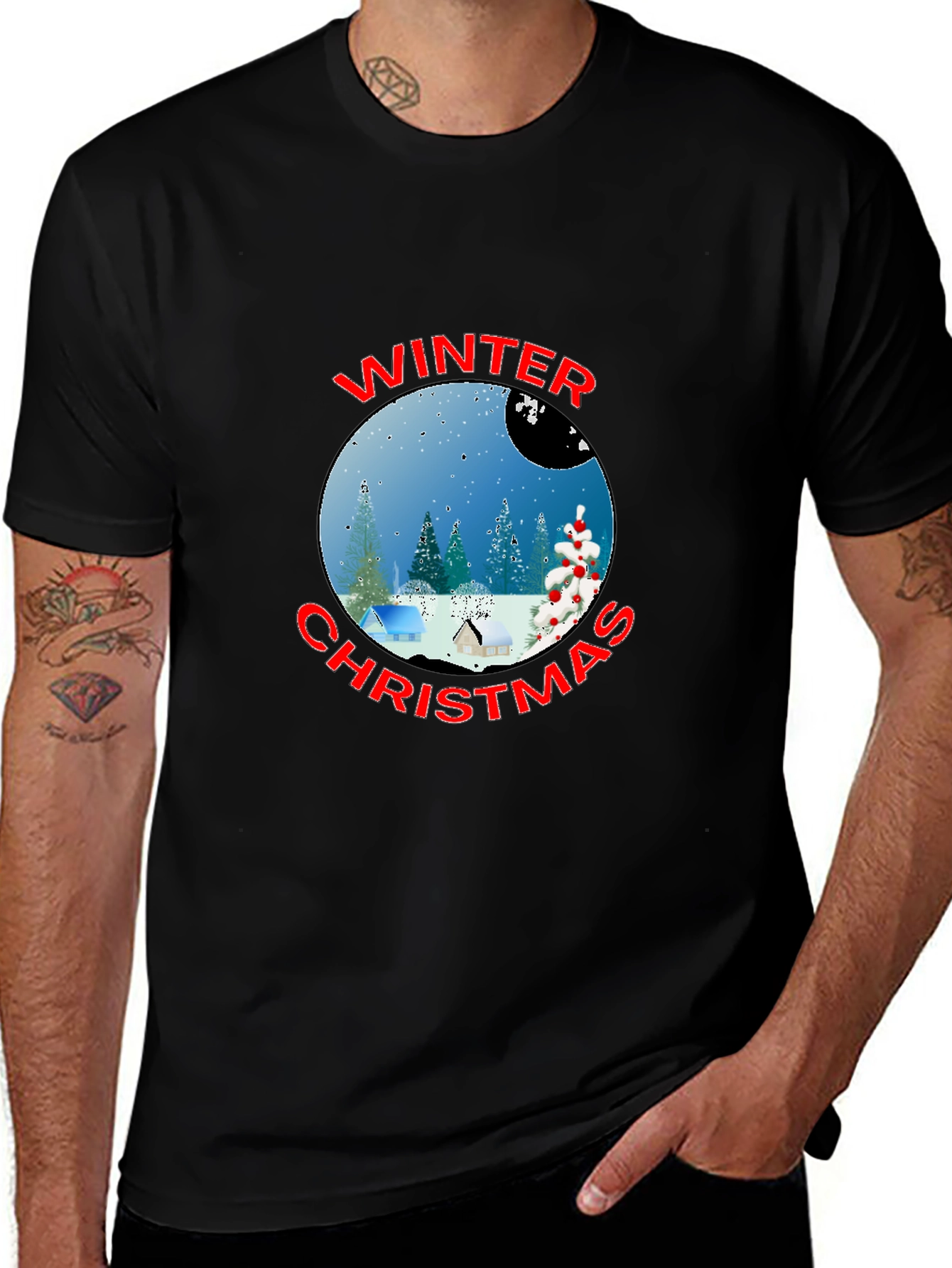 Winter Christmas Graphic T-Shirt