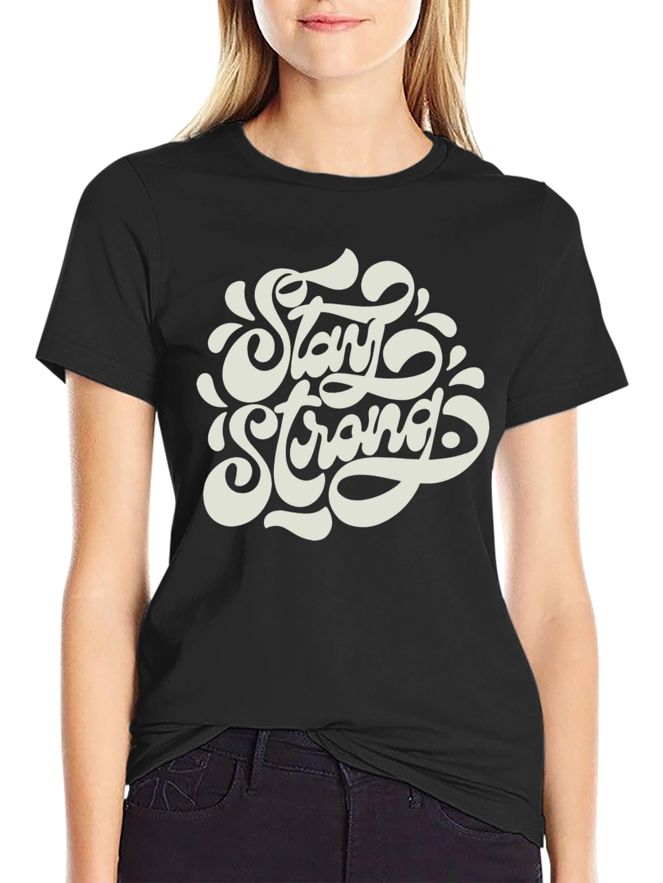Stay Strong Graphic Tee - Stylish Comfort