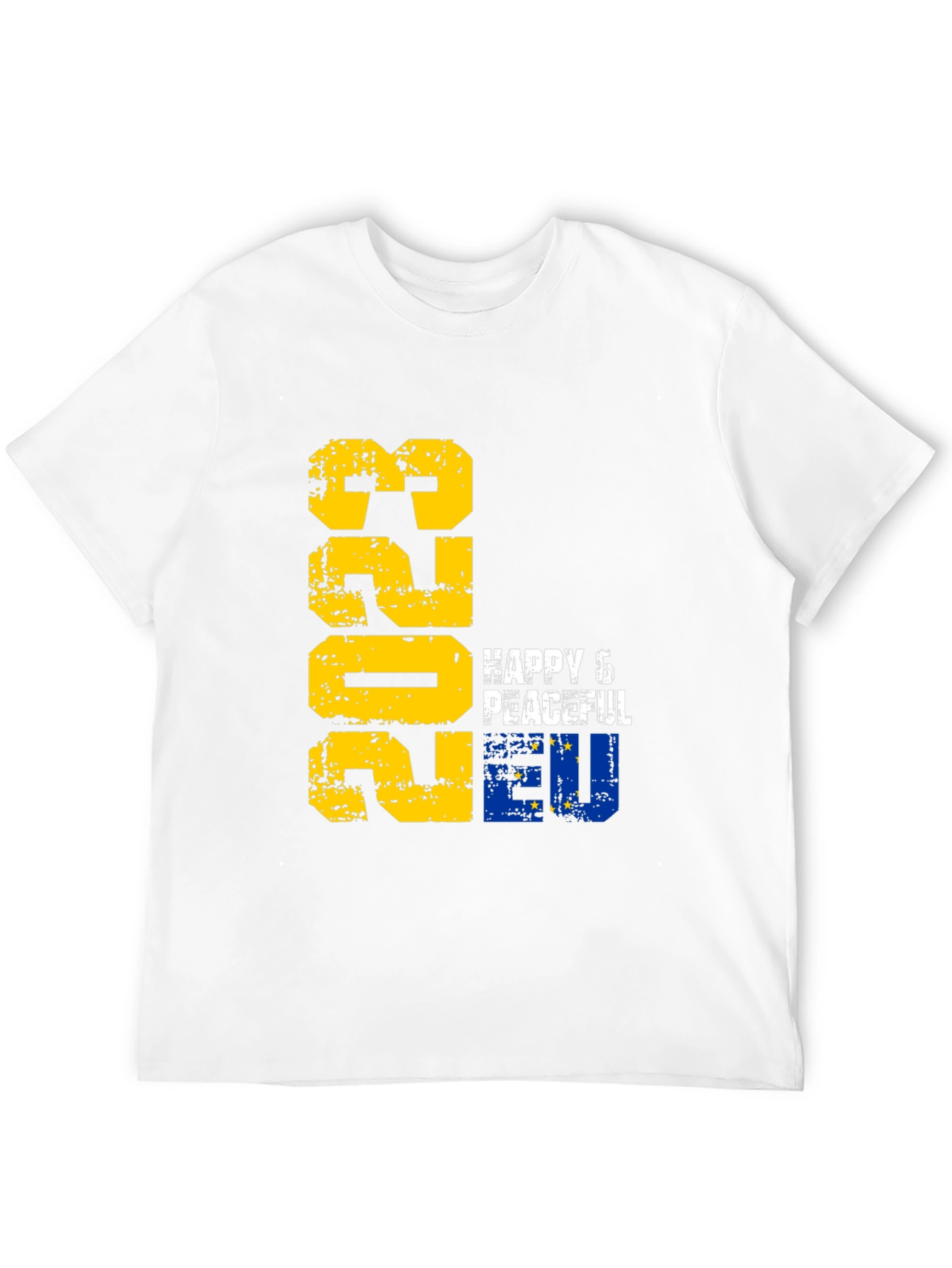 Happy & Peaceful EU 2023 Black T-Shirt