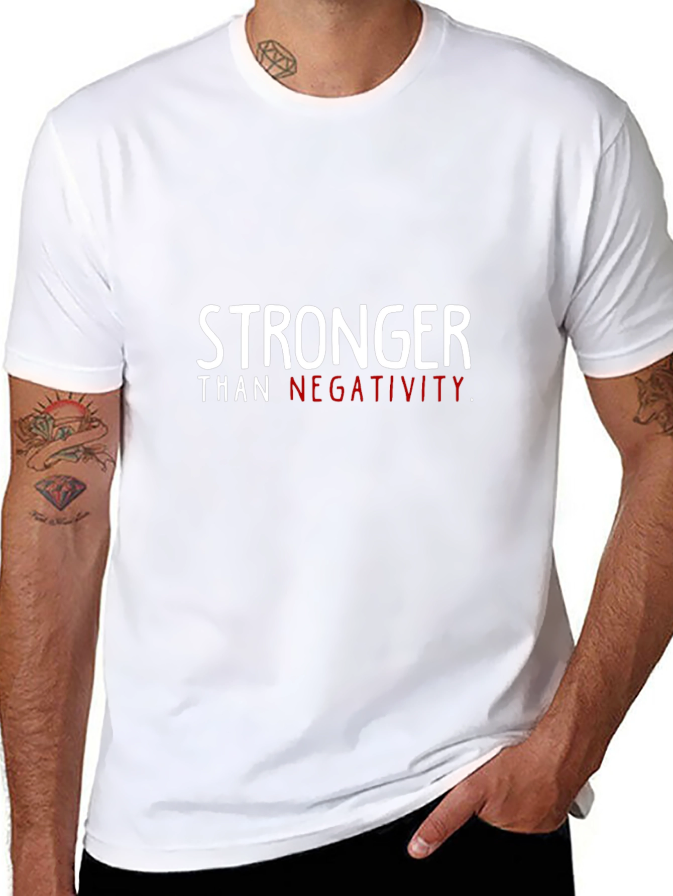 Stronger Than Negativity T-Shirt | Inspirational Tee