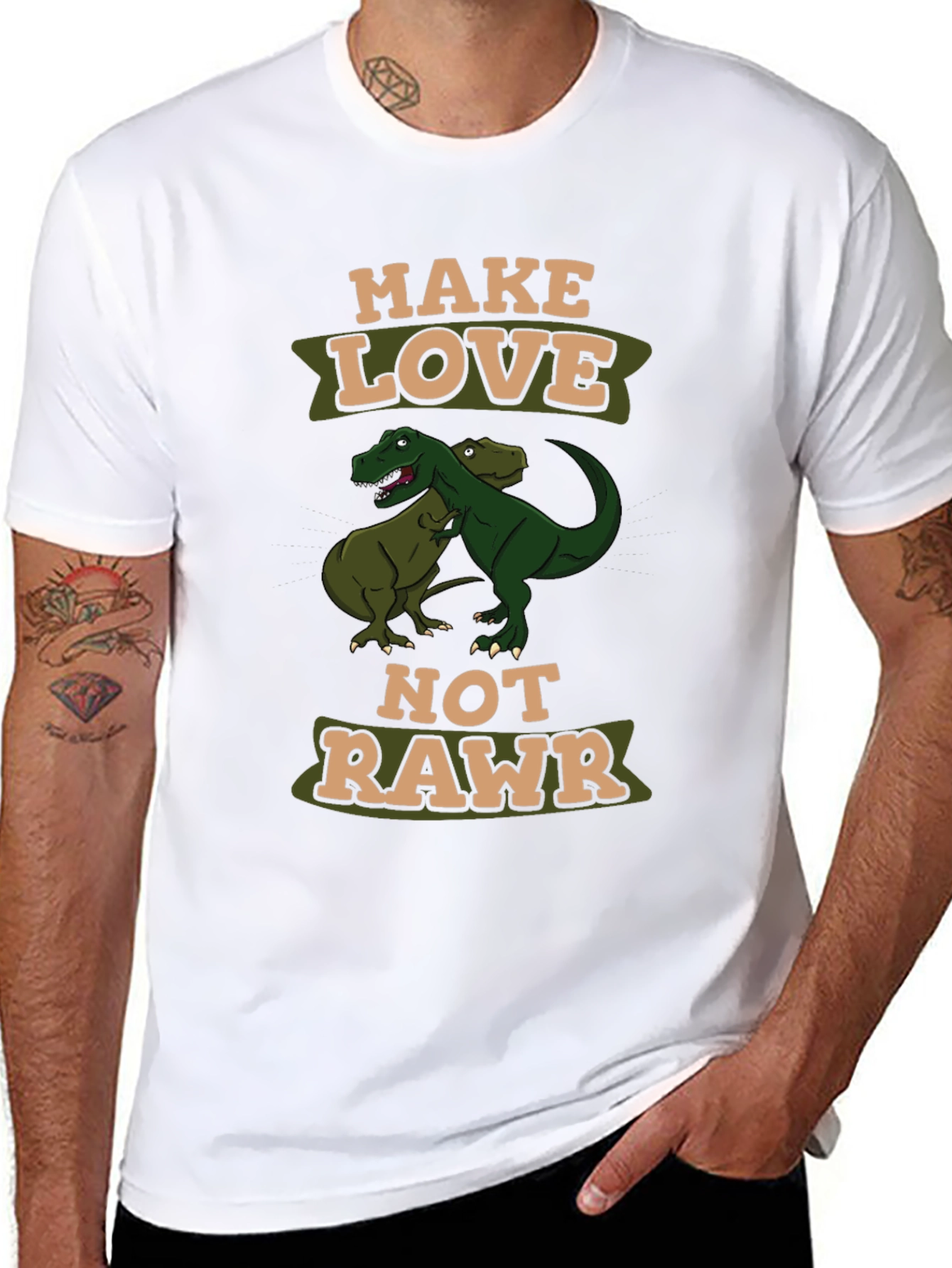 Make Love Not Rawr T-Shirt