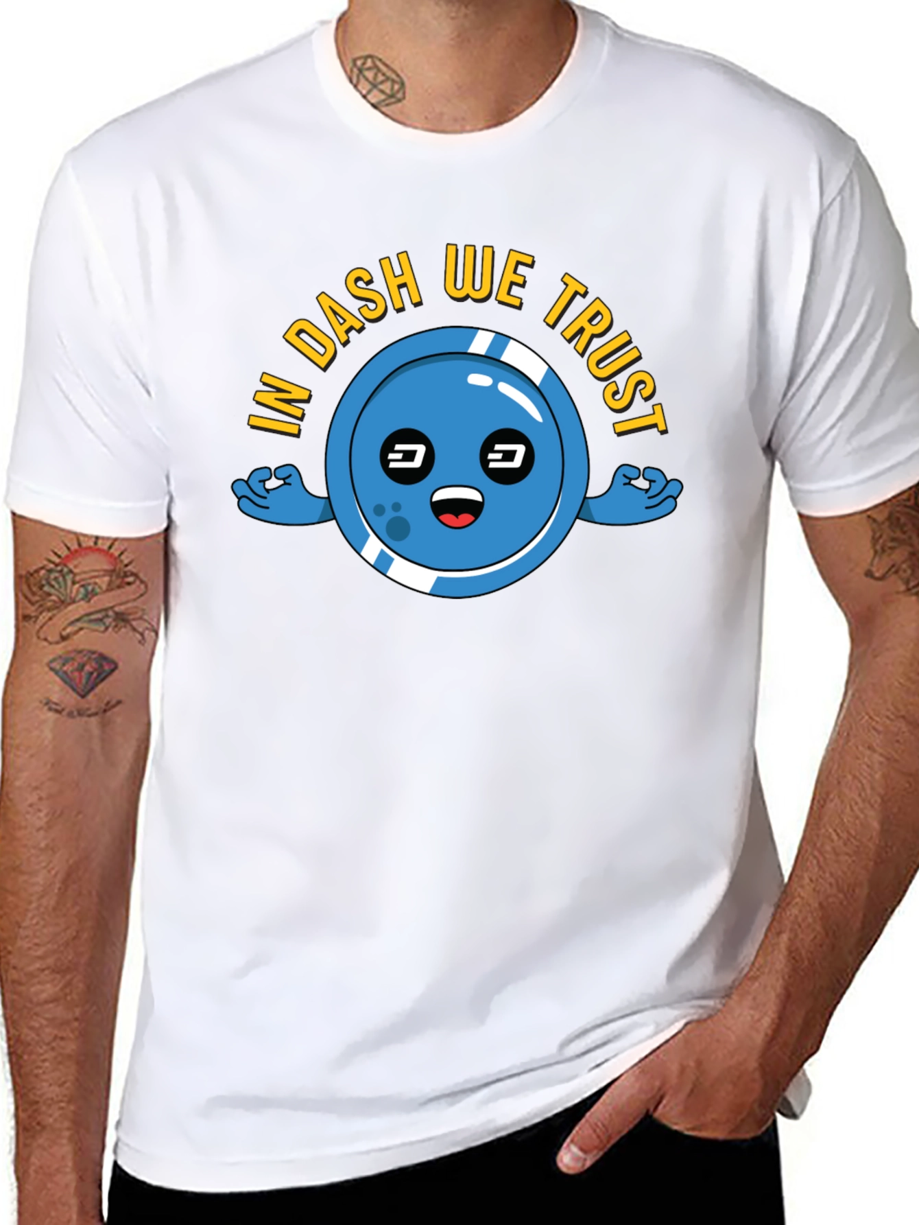 In DASH We Trust T-Shirt Crypto Black Tee