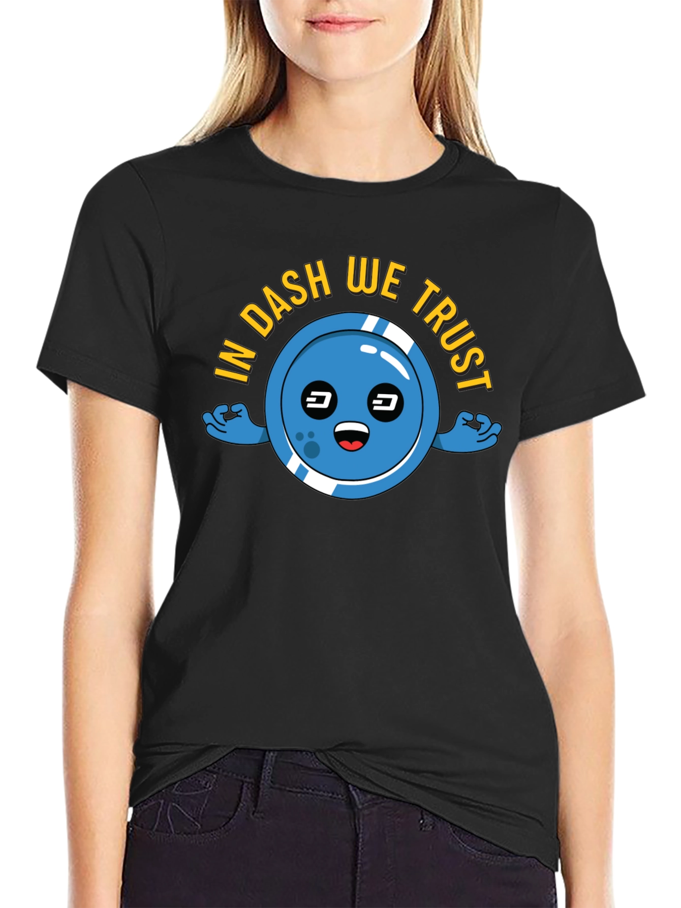 In DASH We Trust T-Shirt Crypto Black Tee