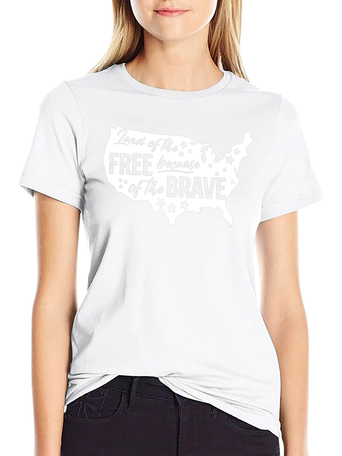Land of the Free Patriotic USA T-Shirt