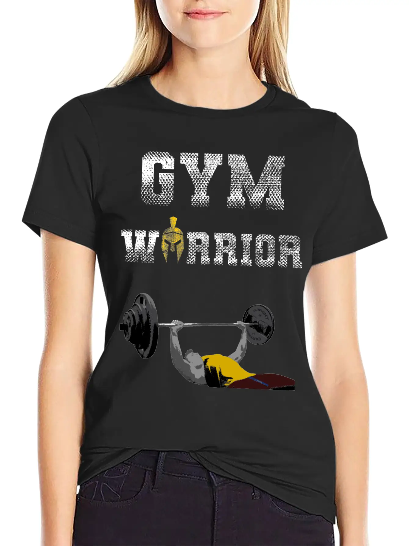 Gym Warrior At Bench Press In Gym Workout Unisex Casual T-Shirt – Clean Design For Daily Comfort