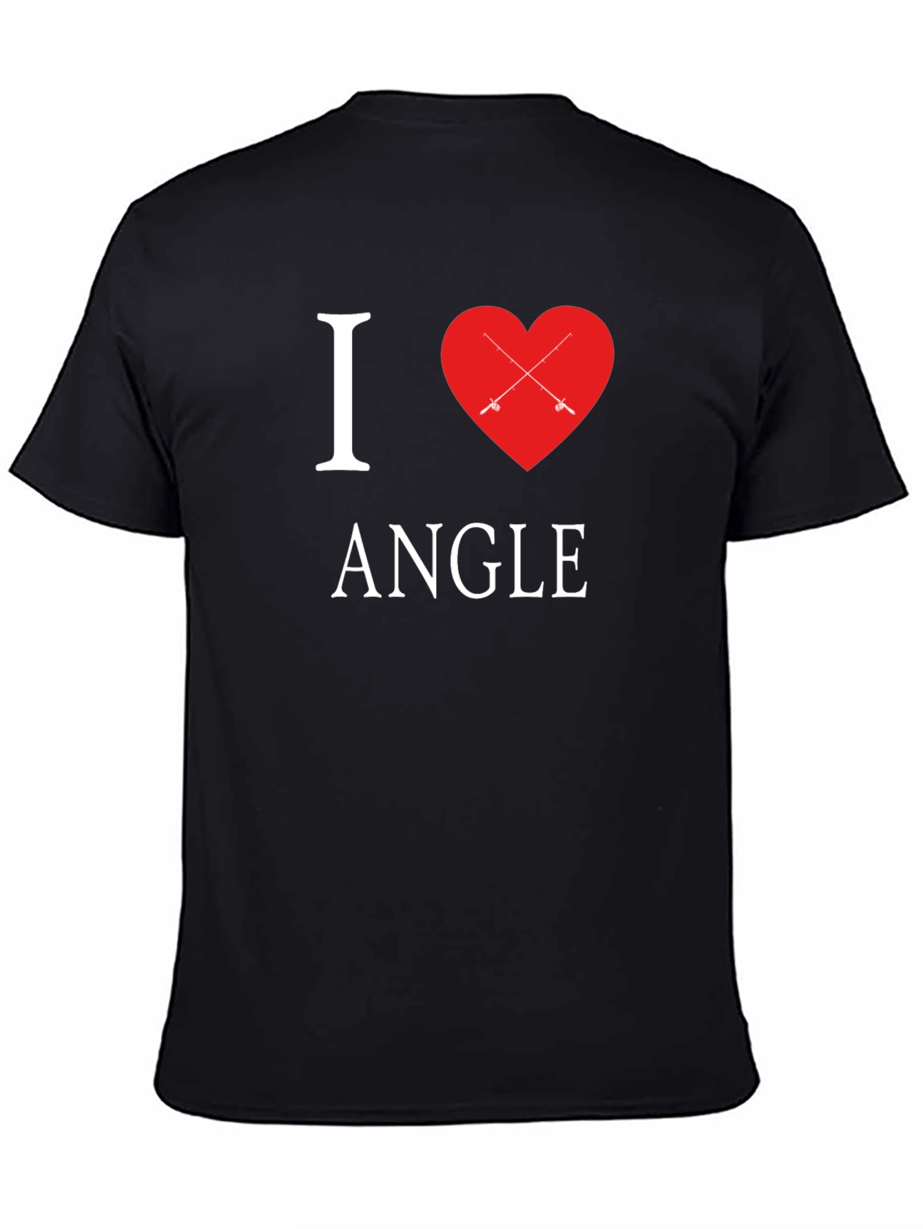 I Heart Angle Fishing T-Shirt Angler Gift