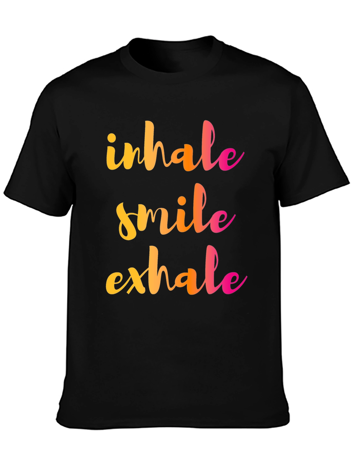 Inhale Smile Exhale Graphic Tee - Positive Vibes Shirt