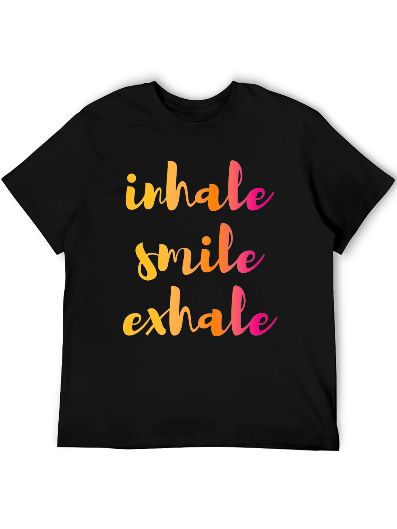 Inhale Smile Exhale Graphic Tee - Positive Vibes Shirt