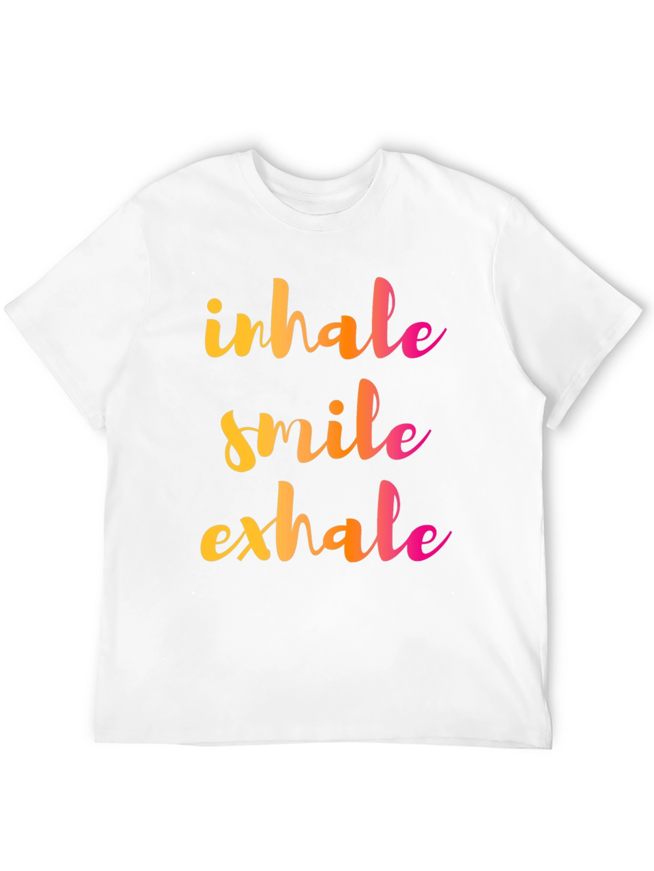 Inhale Smile Exhale Graphic Tee - Positive Vibes Shirt