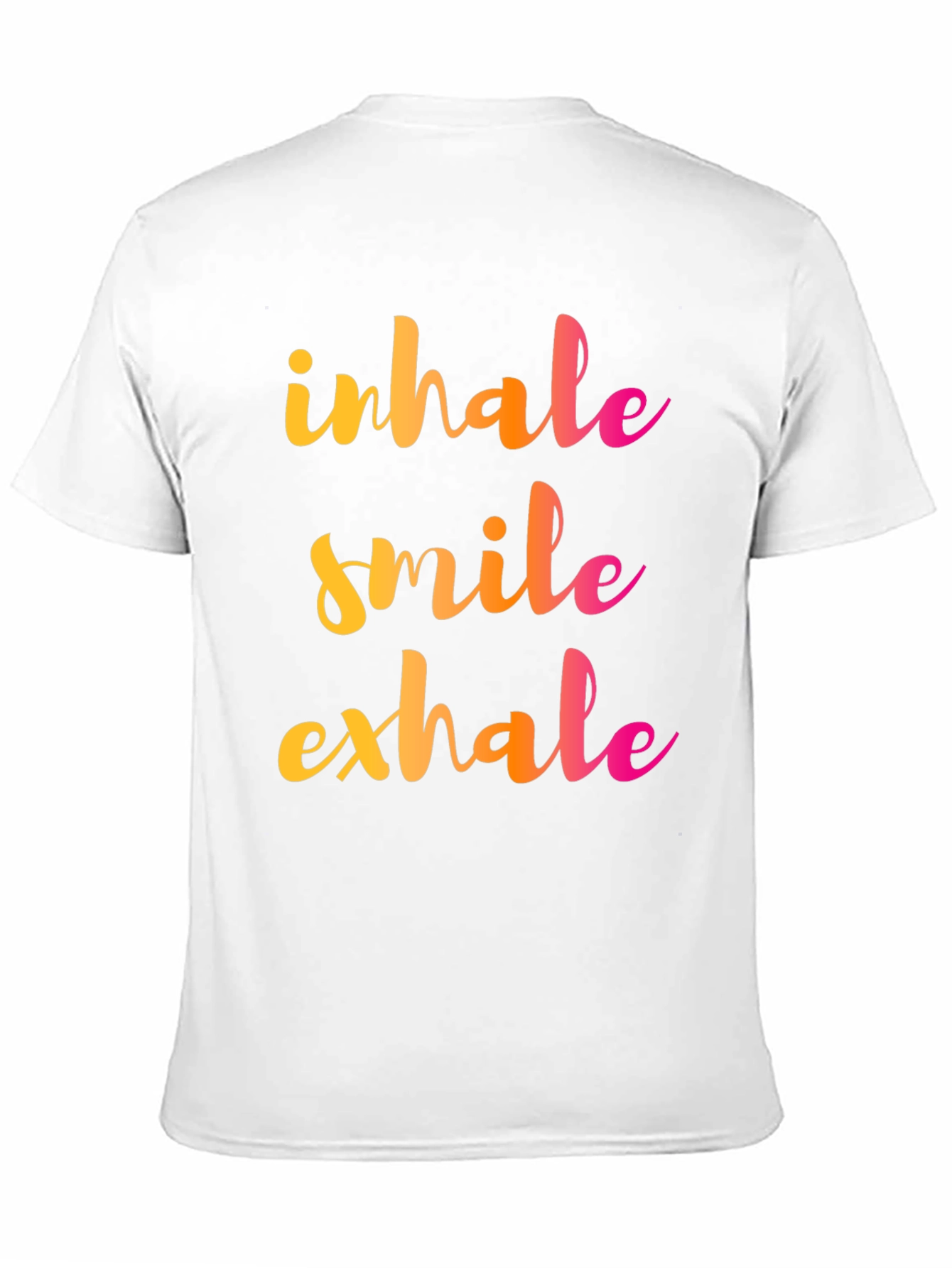 Inhale Smile Exhale Graphic Tee - Positive Vibes Shirt