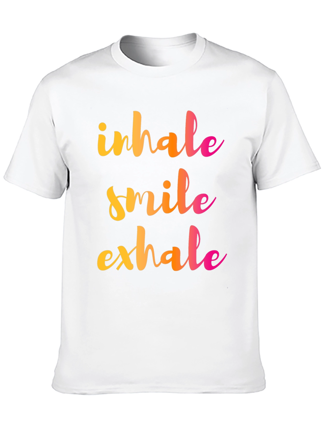Inhale Smile Exhale Graphic Tee - Positive Vibes Shirt