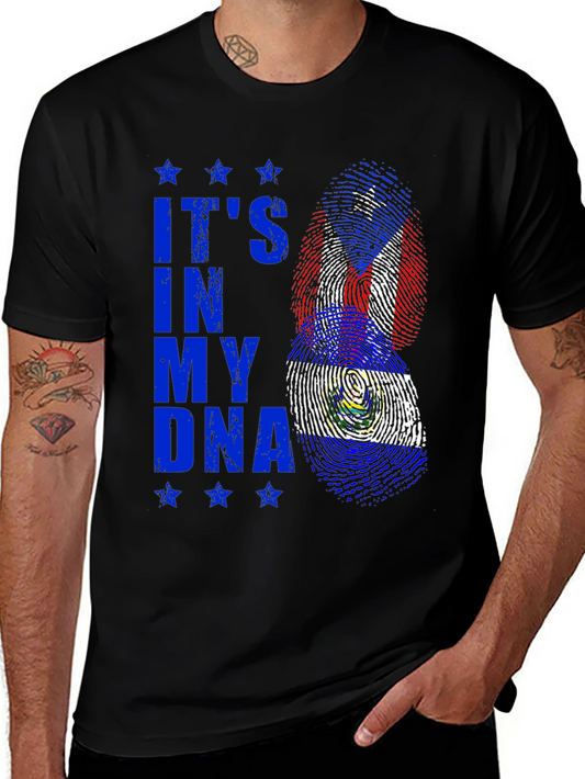 Its In My DNA Puerto Rico El Salvador T-Shirt