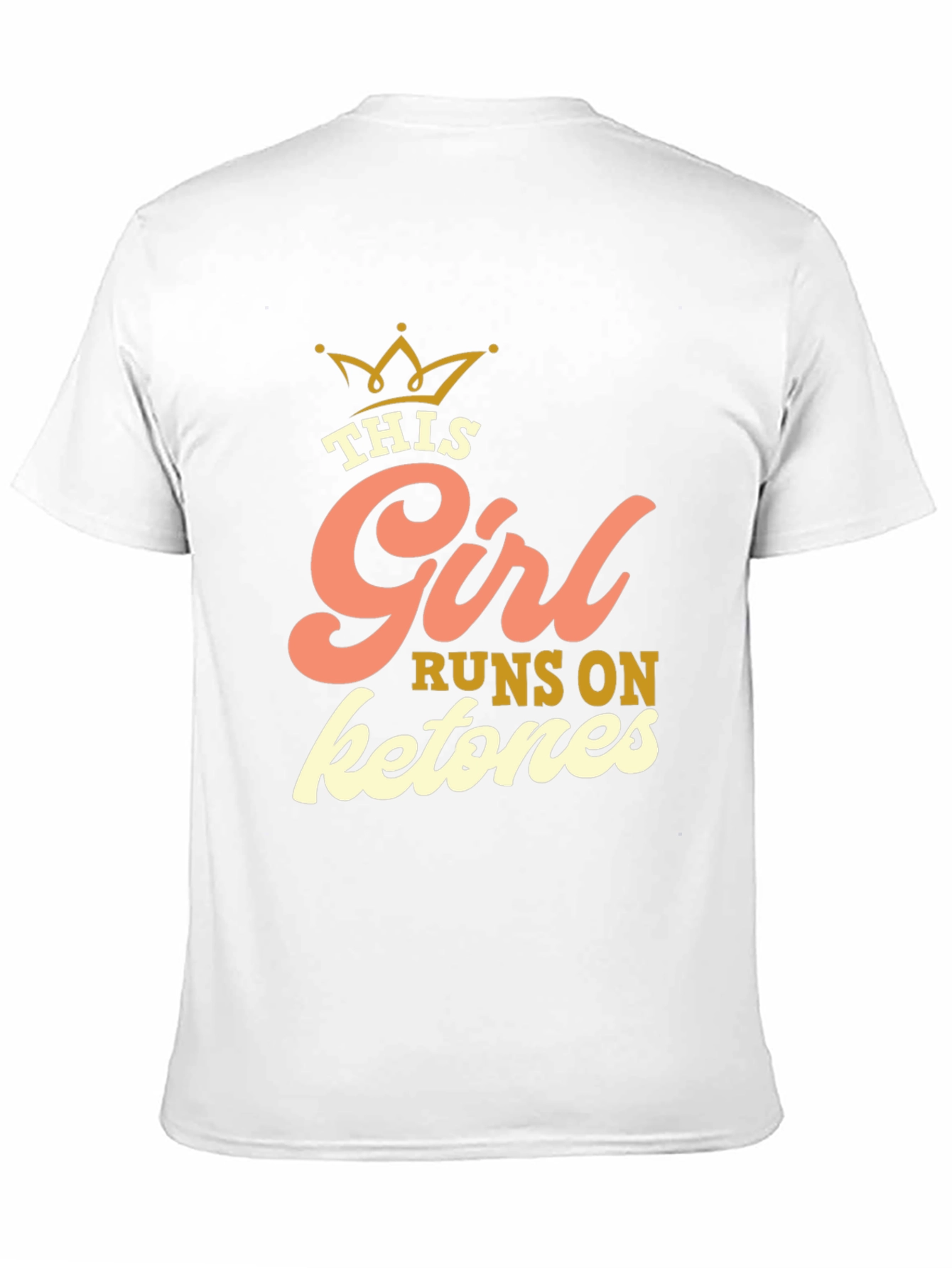 This Girl Runs on Ketones Black Graphic Tee
