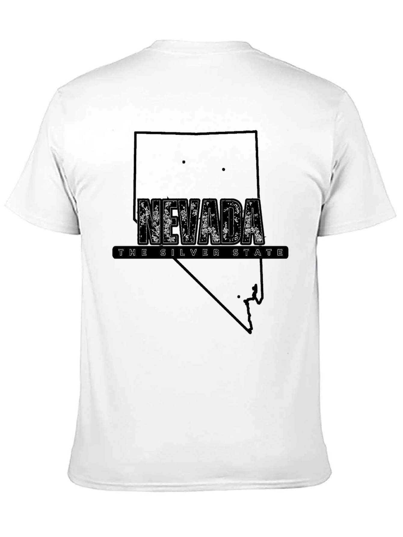 Nevada State Pride Black T-Shirt - Silver State Design