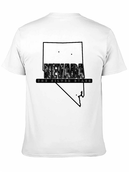 Nevada State Pride Black T-Shirt - Silver State Design