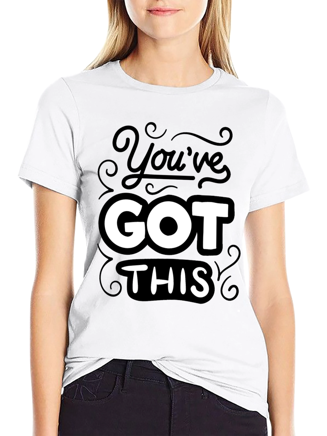 Youve Got This Black Graphic Tee