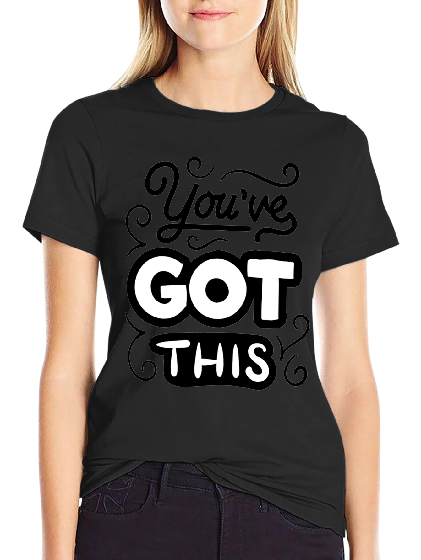 Youve Got This Black Graphic Tee
