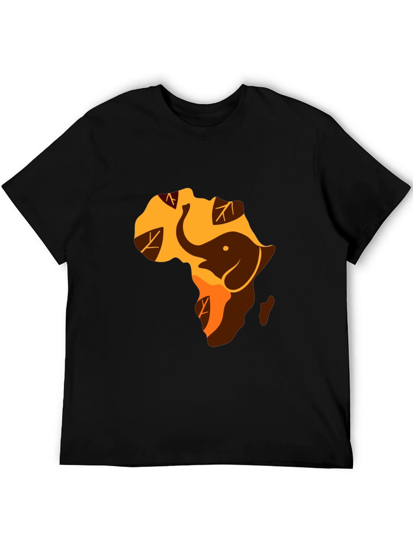 Africa Elephant Graphic Tee - Black Unisex Shirt